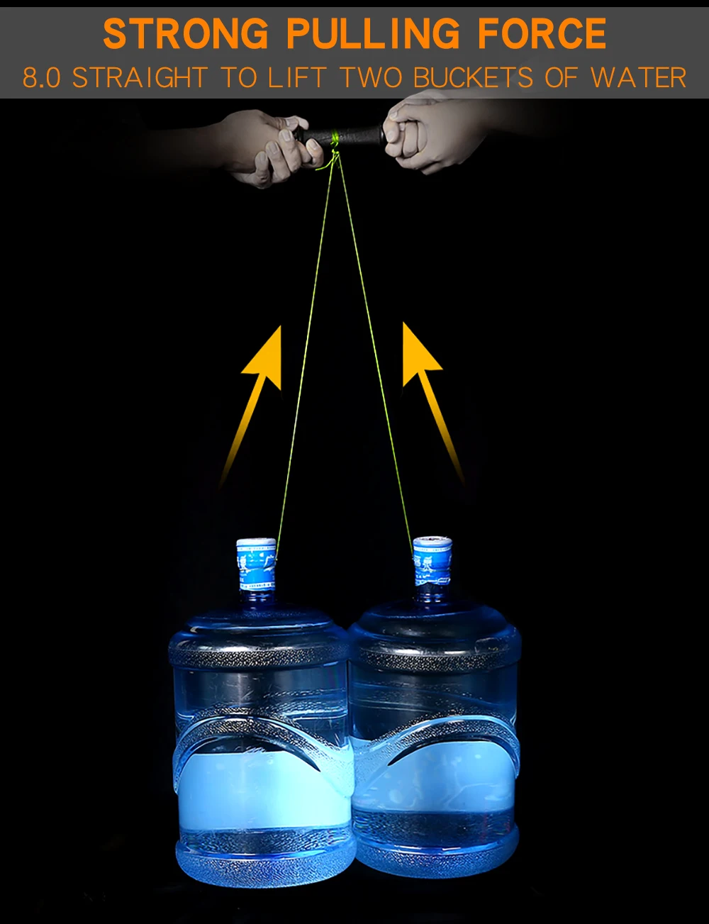 Experimente el levantamiento del agua sin esfuerzo con una fuerte fuerza de tirón