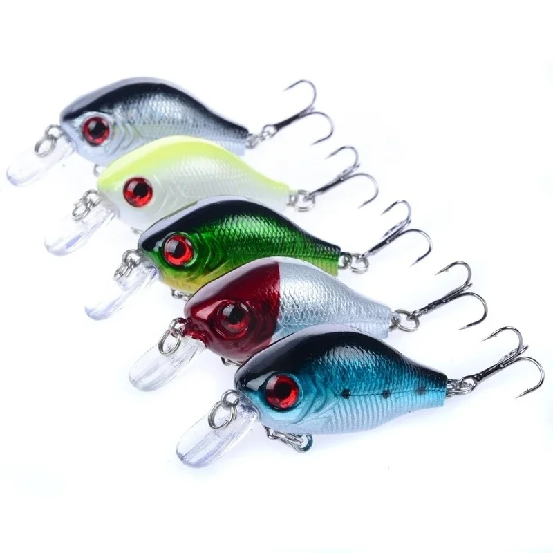 Señuelo de Pesca Crankbait de 5,5 Cm, 9g, Minnow duro, Wobbler, manivela gruesa, aparejos de Pesca, Isca, cebo Artificial, 1 ud. - imagen 2
