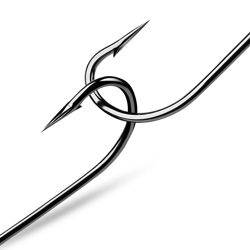 VALHALLA-anzuelos de Pesca de caña larga, aparejos de Pesca de carpa, círculo, plantilla única, 2-1000 #, 5/0 uds. - imagen 5