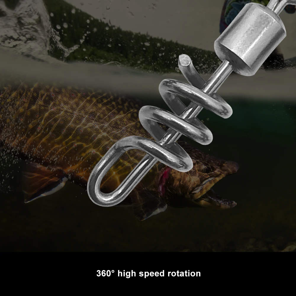 KESFISHING-conector giratorio de rodamiento de 50 piezas, accesorios de pesca, aparejos de acero inoxidable - imagen 3