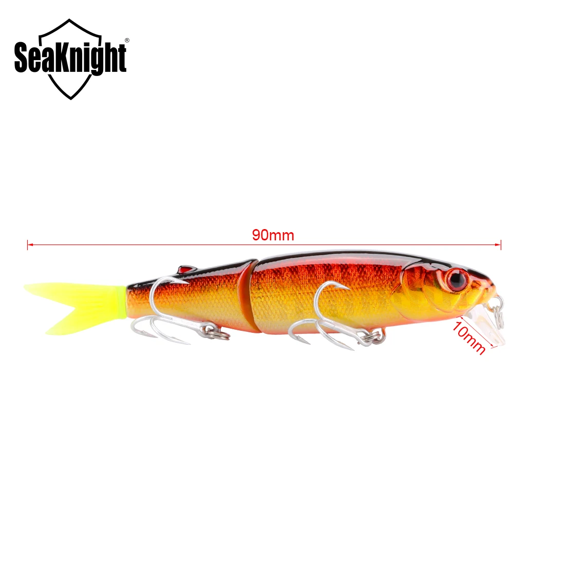 SeaKnight marca SK044 pececillo suspendido 1 pieza señuelo de pesca cebos artificiales pesca Wobblers Minnow 7,4g 90mm multicolor disponible - imagen 2