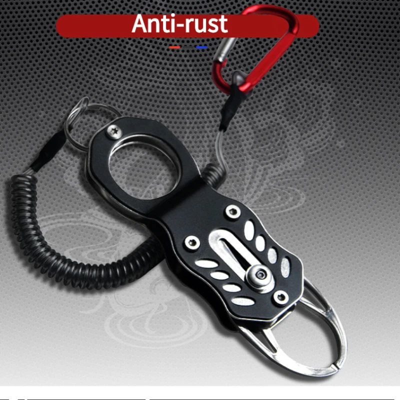 Agarre de pescado portátil de acero inoxidable, tijeras de Control de pescado, alicates de pescado antioxidantes, juego de agarre de pesca antideslizante multifunción - imagen 5