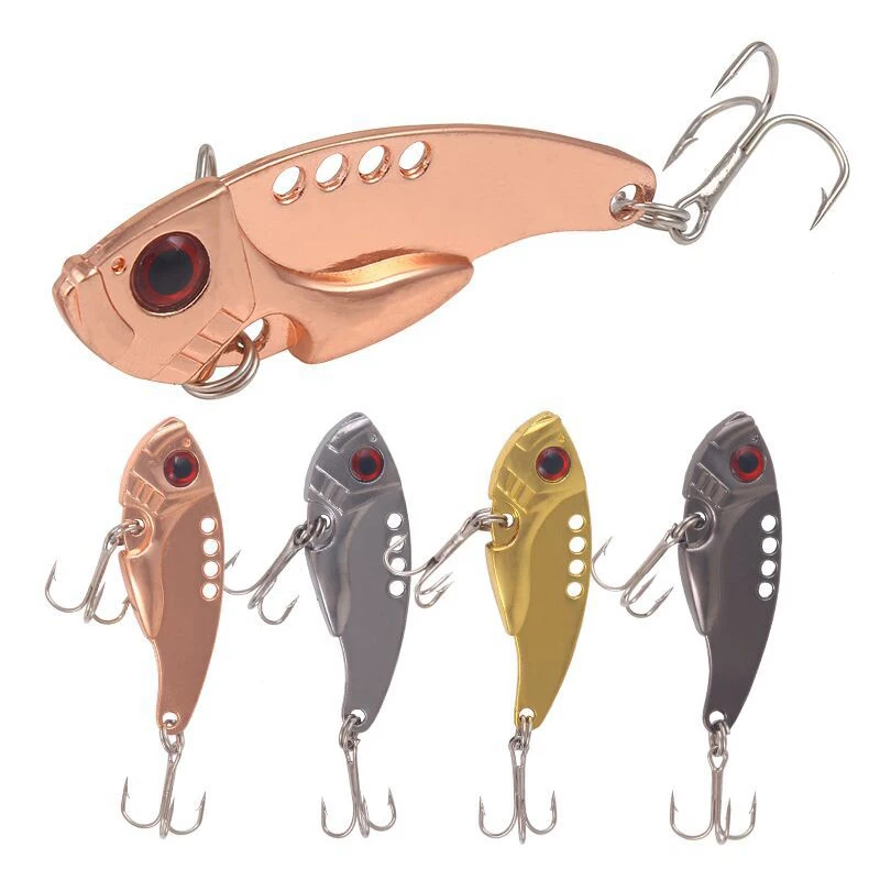 Señuelo de pesca de Metal con vibración y lentejuelas, cebo duro Artificial Isca de 11g y 5,5 cm, Topmouse, aparejos de pesca de agua dulce - imagen 2