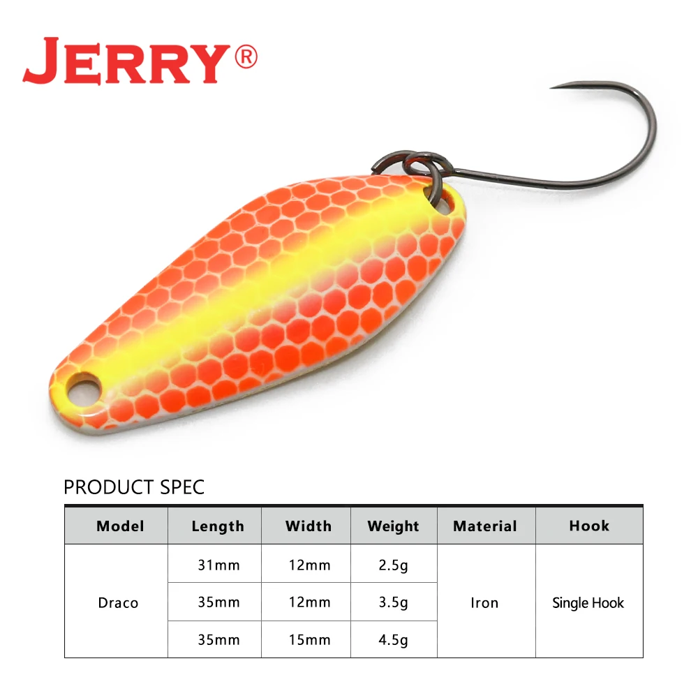 Jerry Draco Micro Cuchara Trucha Señuelos UL UV Colores Aparejos de pesca ultraligeros Cebo artificial de agua dulce - imagen 2