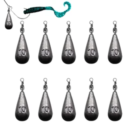 Plomos drop shot giratorios y aparejos para pesca carpa