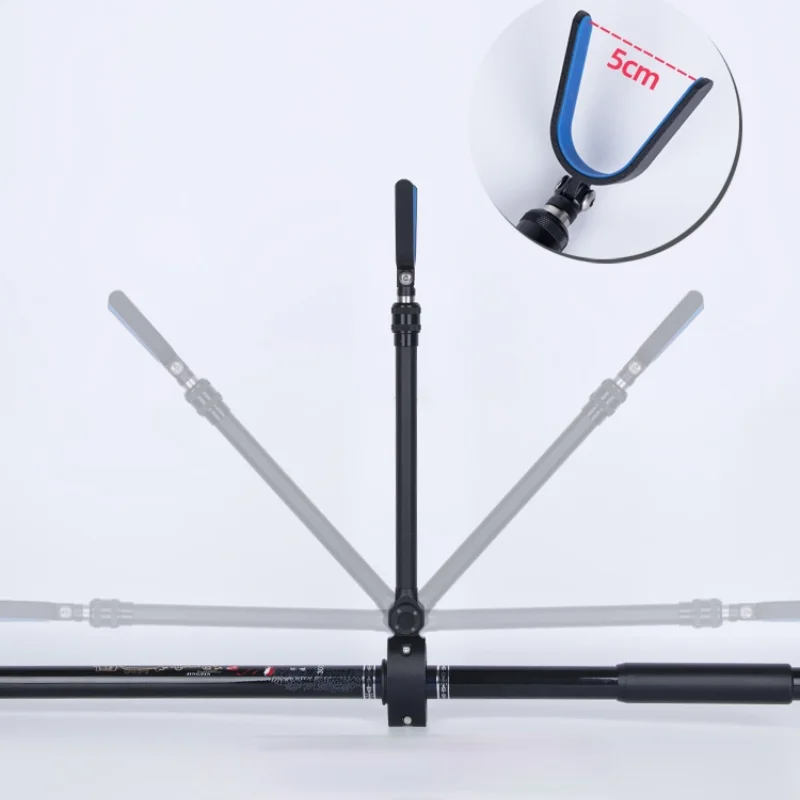 Soporte de caña de pescar de carbono superduro, fuerte, largo, con enchufe de tierra, 2,4 m, 3,0 m, 4,0 m - imagen 3