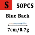 50pcs blue s