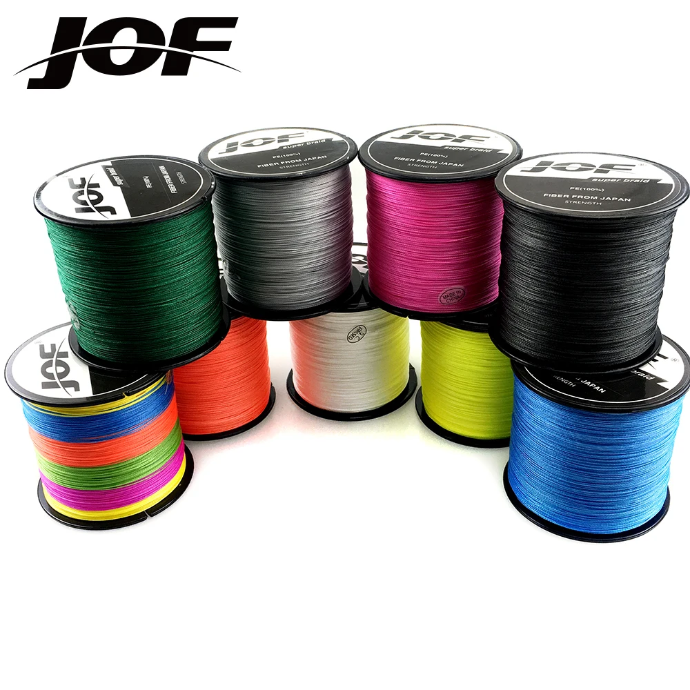 JOF-sedal de Pesca de PE fuerte, 300M, 500M, 100M, hilo de Pesca trenzado de 4 hebras, multifilamento, duradero - imagen 2