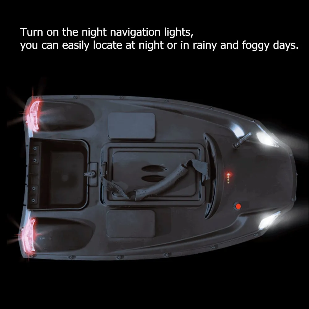 Barco de cebo de pesca con GPS, aro de pesca de carpa de gran tolva, poste de cebo, barco de cebo de carga de 3KG, barco de juguete con Control remoto, batería de 10400mAh - imagen 5