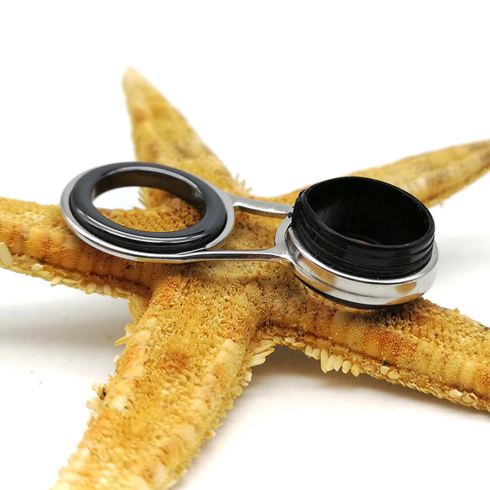 8 Uds. De anillos guía universales para caña de pescar de mar de varios tamaños, 7/8/9/10/11/12/14/15mm de diámetro, guías de pesca en roca, reparación de anillos - imagen 3