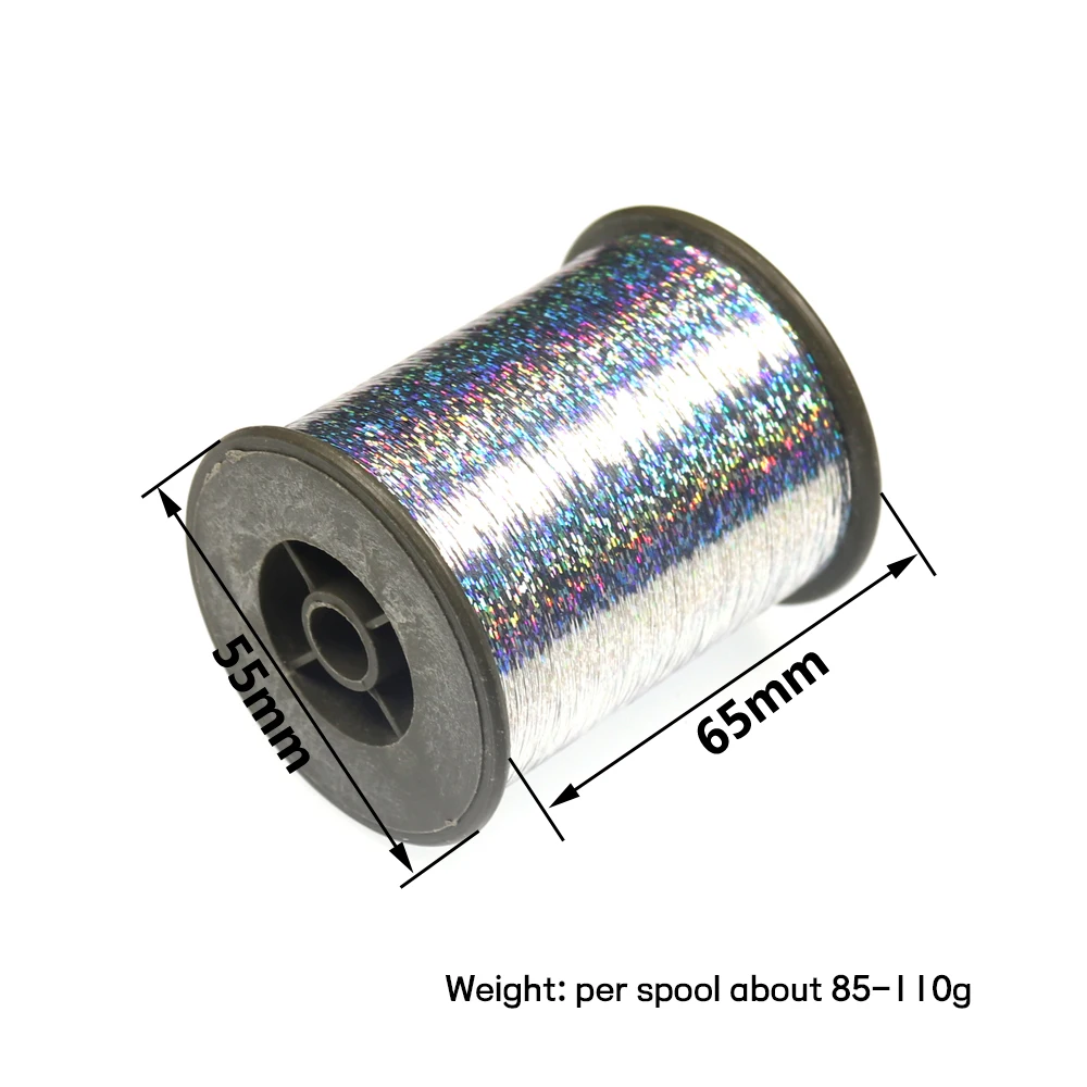 WIFREO-carrete brillante para atar moscas, oropel PLANO DE 2000mm, 78740 m (0,25 pulgadas) - imagen 2