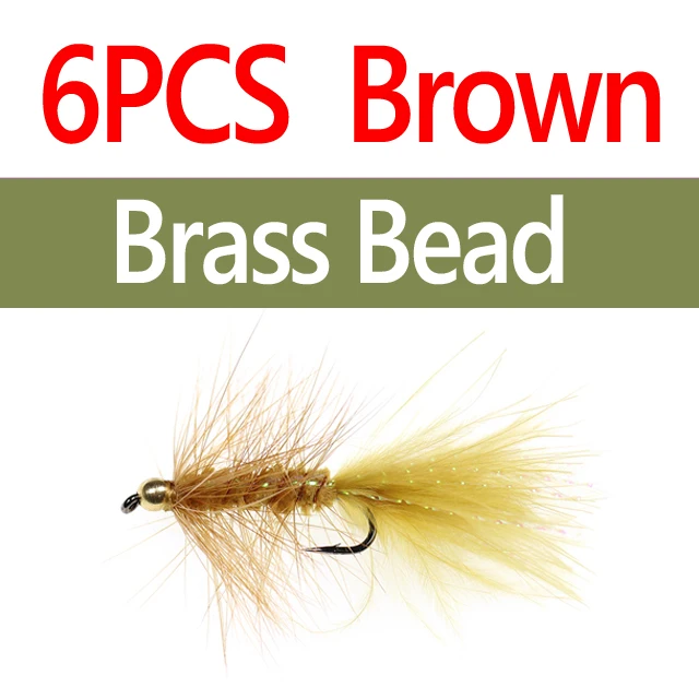 6pcs Brass Bd Brown