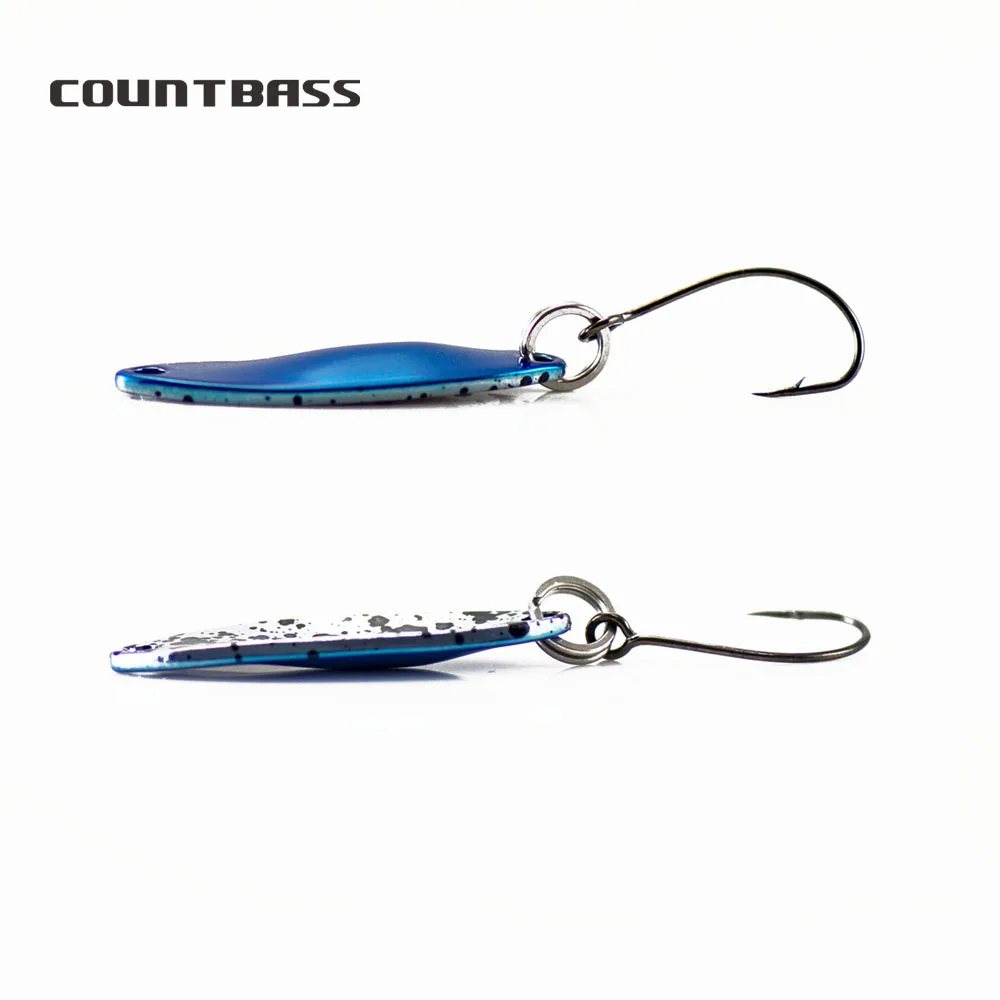 Countbass 6 uds cucharas de pesca de trucha de fundición de latón 1,8g 1/16oz para aparejos de señuelos de lubina de Lucio de salmón - imagen 3