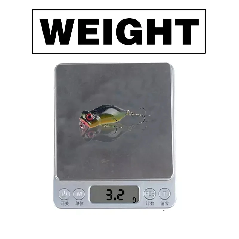 Wobblers Jerkbait-señuelo de pesca, cebo duro de 4cm y 3,2g, 7 colores, Minnow, manivela, aparejos de agua dulce y salada - imagen 5