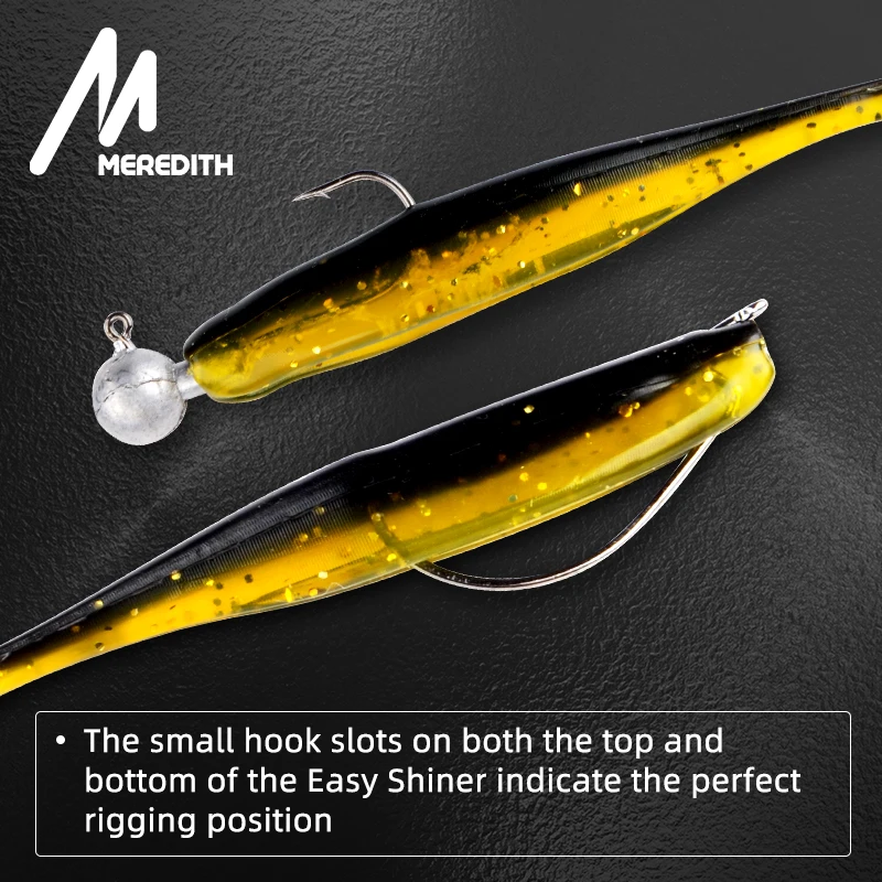 Meredith 5-13cm Wobblers Señuelos de Pesca Easy Shiner Swimbaits cebo suave de silicona carpa de doble Color señuelo suave Artificial - imagen 2