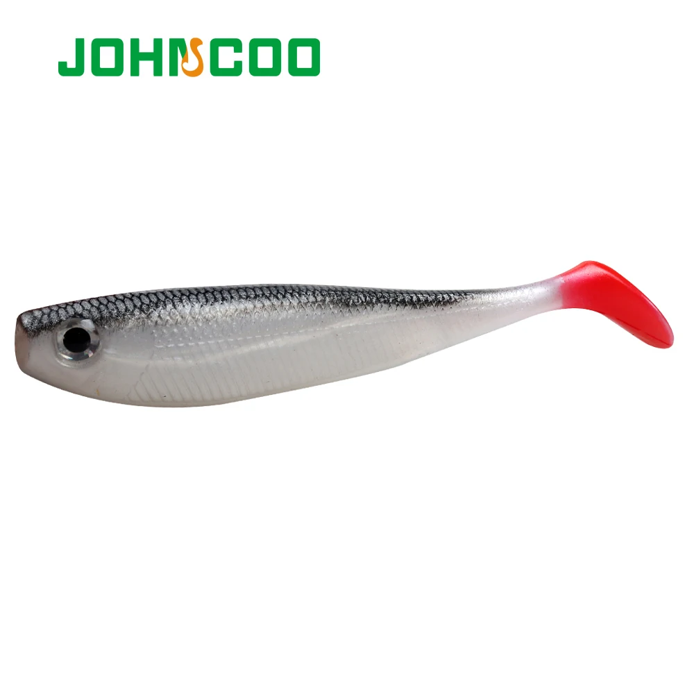 JOHNCOO-señuelo de pesca suave, 4 Uds., 115mm, 11,4g, gusano de silicona, Wobbler, cebos para sábalo, Lucio, pececillo, Swimbait, señuelo de Jigging - imagen 4