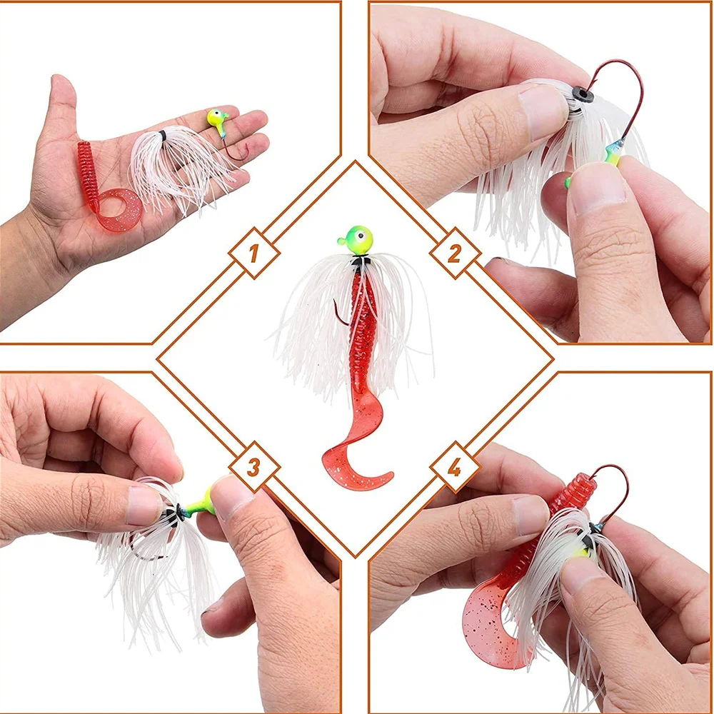 Faldas de silicona para Pesca, Señuelos de 25/50 mechones, 50 hebras, cebo giratorio, Buzzbait, cuchara, hoja de calamar, plantilla de falda, Material para atar moscas - imagen 4