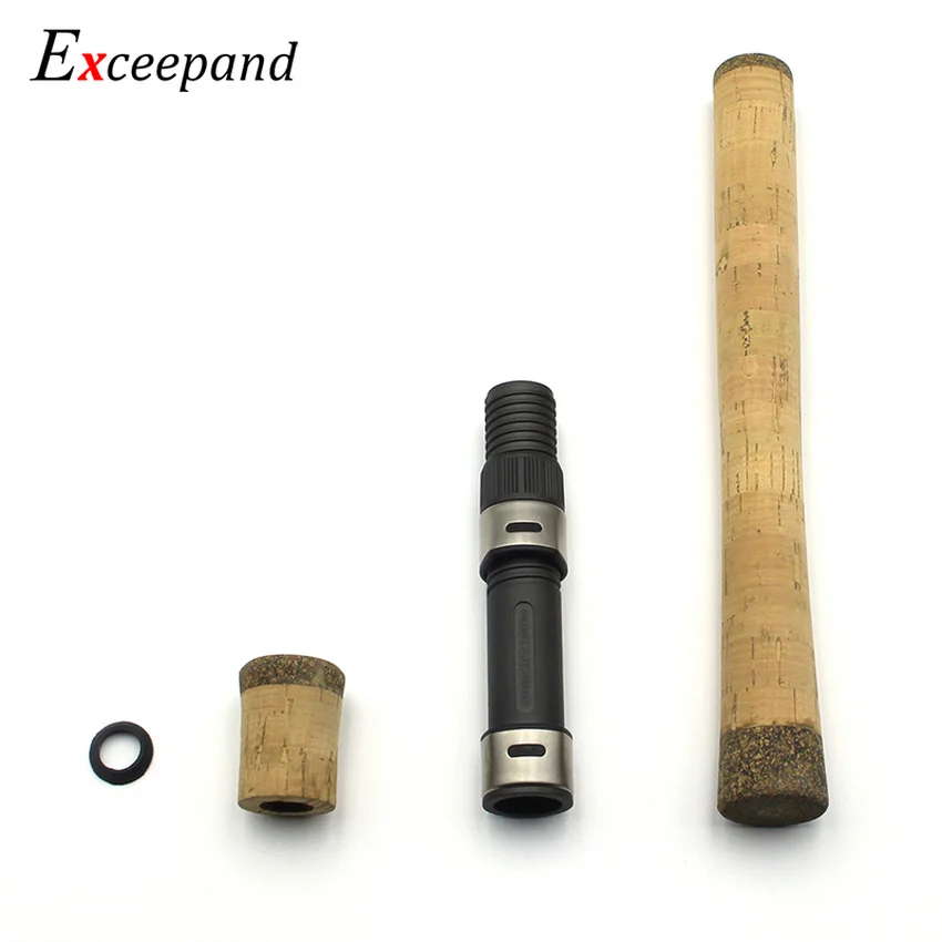 Exceepand-empuñaduras de mango de caña de pescar giratoria de corcho compuesto de repuesto, reparación dividida con Fuji DPS 18 #, asiento de carrete Similar - imagen 3