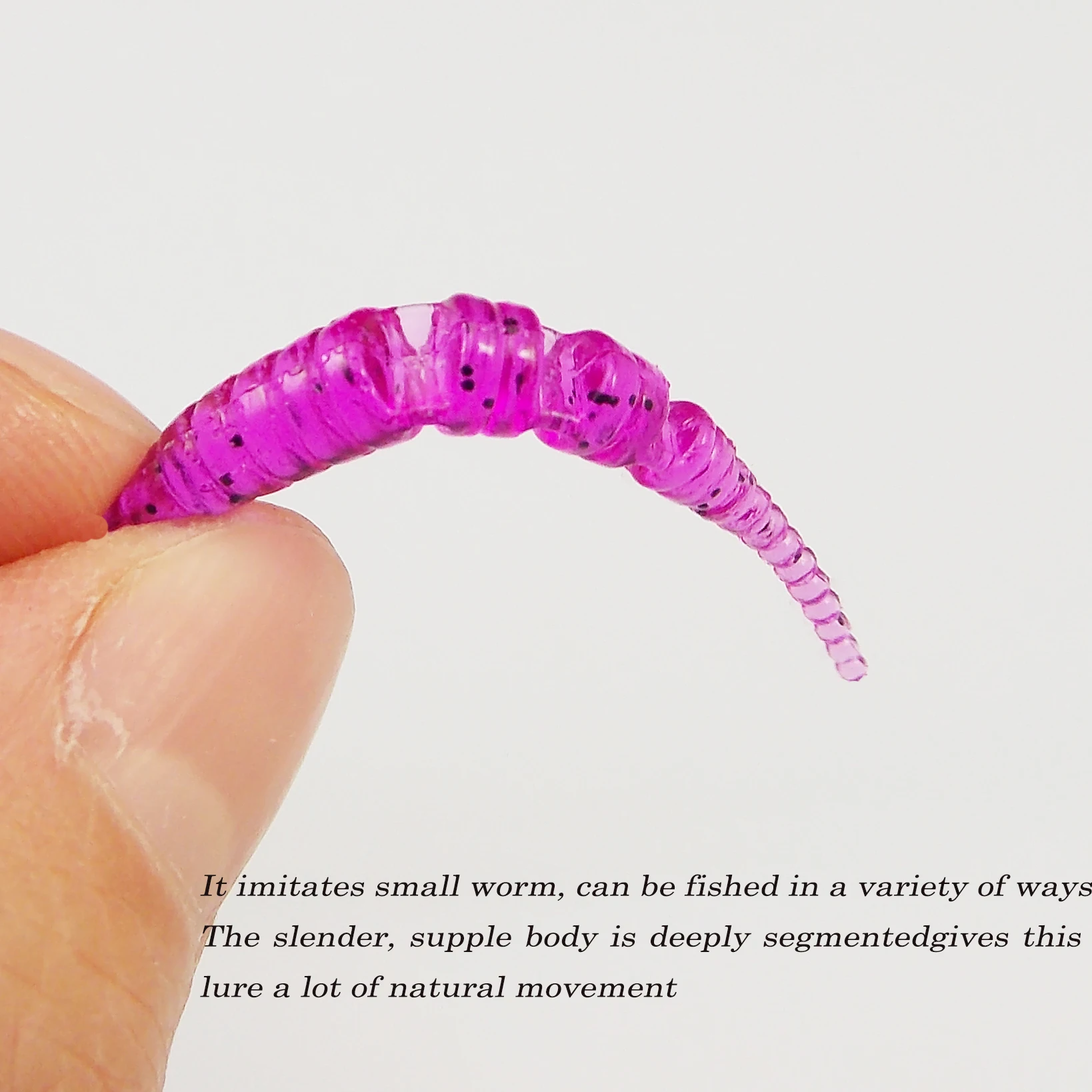 KESFISHING-Señuelos de gusano, cebos de Pesca blandos, 50 Uds., Polaris, 42mm, señuelos de pescado artificiales, Pesca Jerk, plantilla de trucha - imagen 4