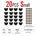 20pcs Small Black