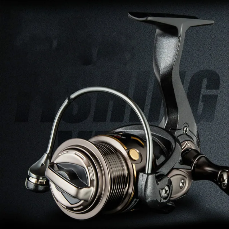 Carrete de pesca giratorio 1000s, 5KG, arrastre máximo 5,2: 1, Rock, cuñas, accesorios de pesca de agua salada - imagen 2