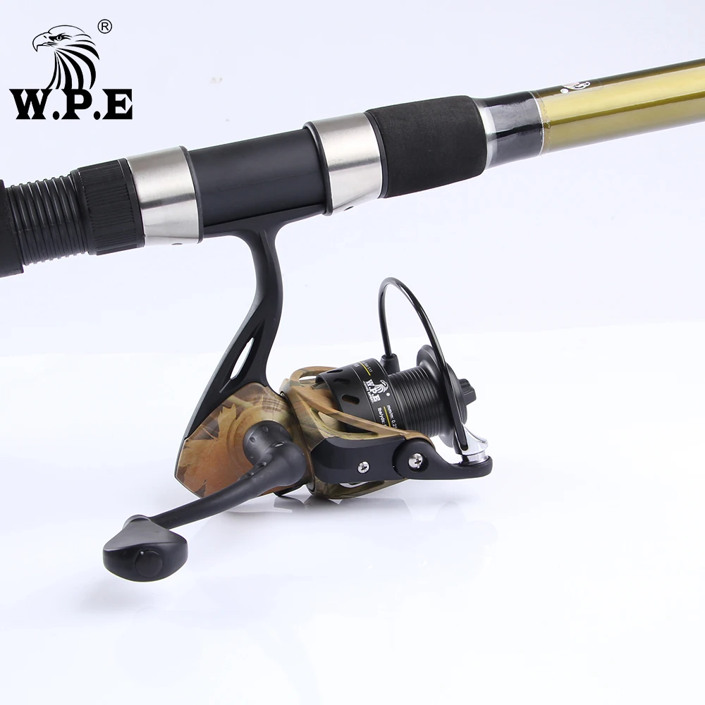 W.P.E-carrete de pesca de alta velocidad, serie CAMOU SPINN 2000, 3000, 4000, 5000, 9 + 1 rodamientos de bolas, aparejos de pesca de carpa - imagen 3