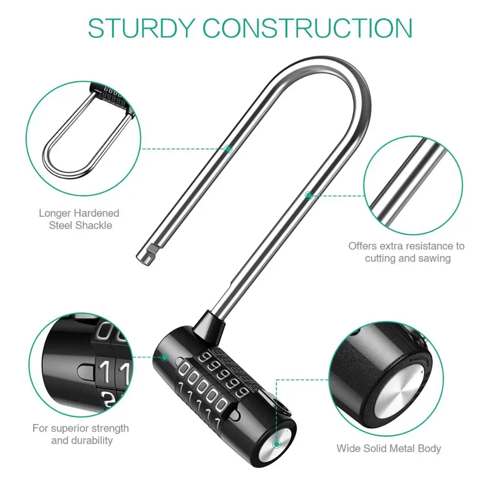 Cerradura combinación impermeable 5 dígitos para equipamiento de pesca - imagen 4