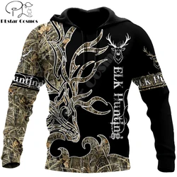 Sudadera con capucha 3D tatuaje ciervos – Ropa urbana para pesca