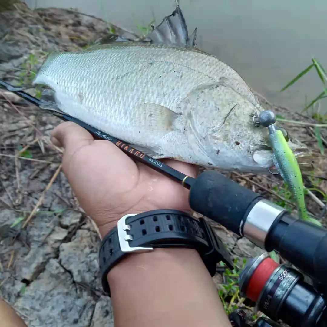 JOHNCOO Swimbait TPR cola de paleta – Señuelo blando para lubina - imagen 5