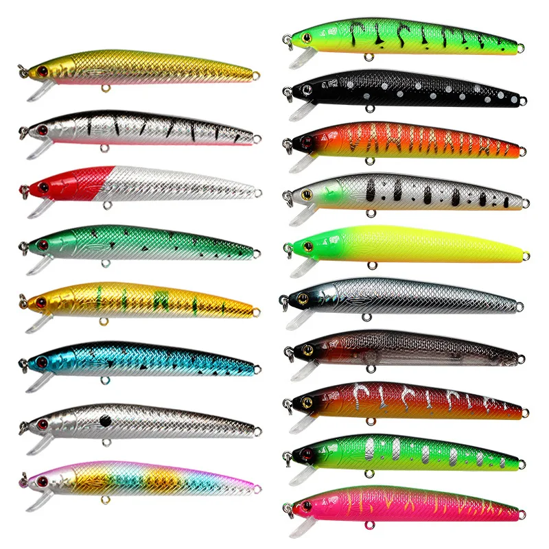 Señuelo de pesca Wobbler, cebo duro con 3 ganchos de pesca, ojos 3D, aparejo artificial Isca, 10cm, 8,7g, 1 unids/lote - imagen 2
