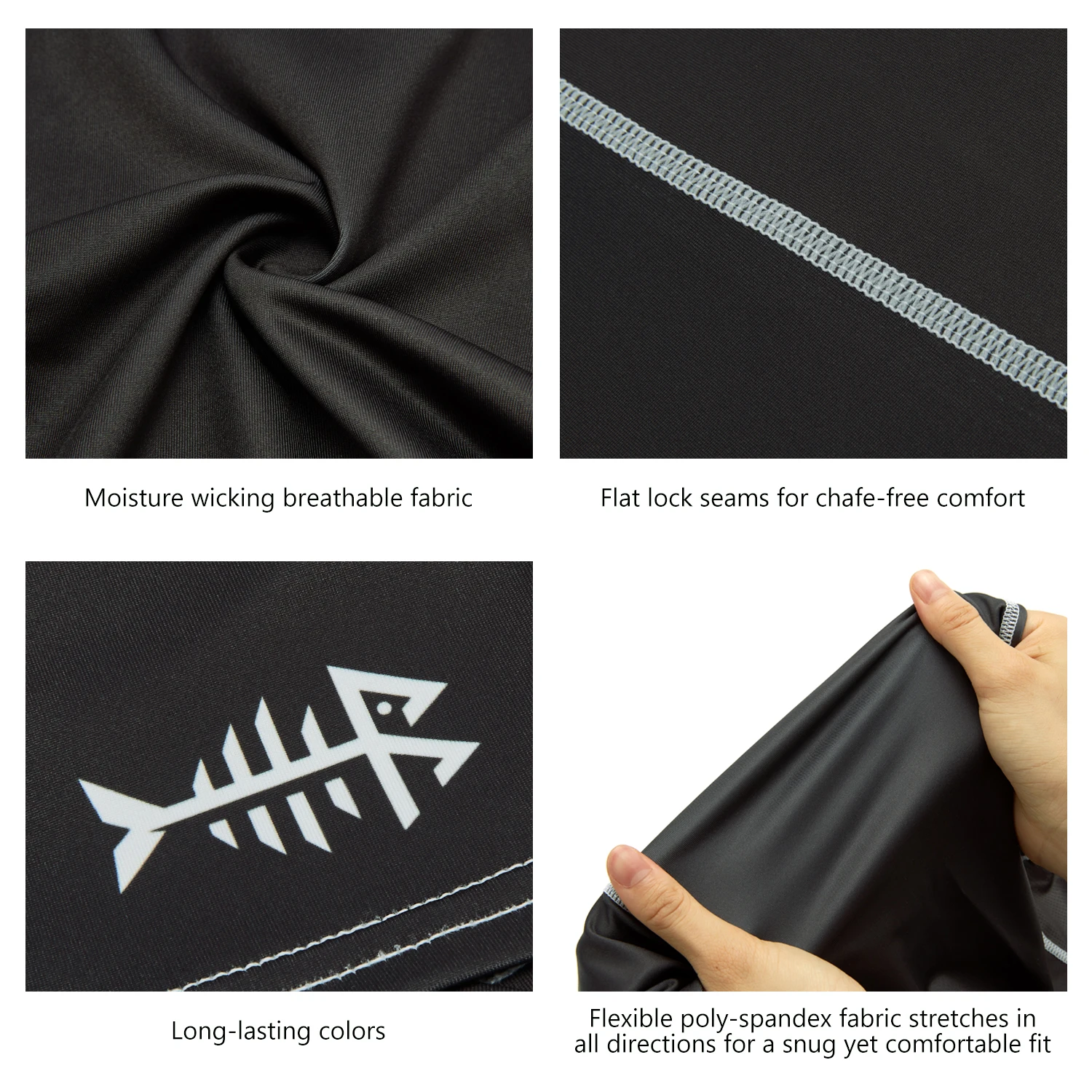 Bassdash UPF 50 + pasamontañas con capucha Ninja, máscara de protección UV para pesca, caza, ciclismo, kayak - imagen 3