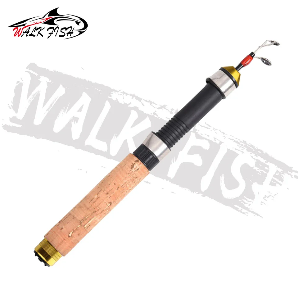 WALK FISH-Mini caña de pescar telescópica ultraligera, 60cm, mango de espuma para invierno - imagen 2