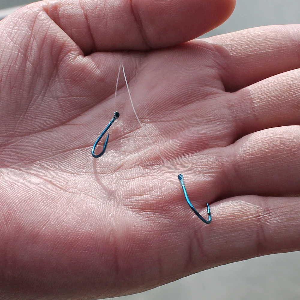 NGB 50PCS Anzuelo de pesca de carpa de acero rico en carbono plano 1-10 #   Accesorios de alimentador de un solo gancho con púas circulares de agua dulce - imagen 5