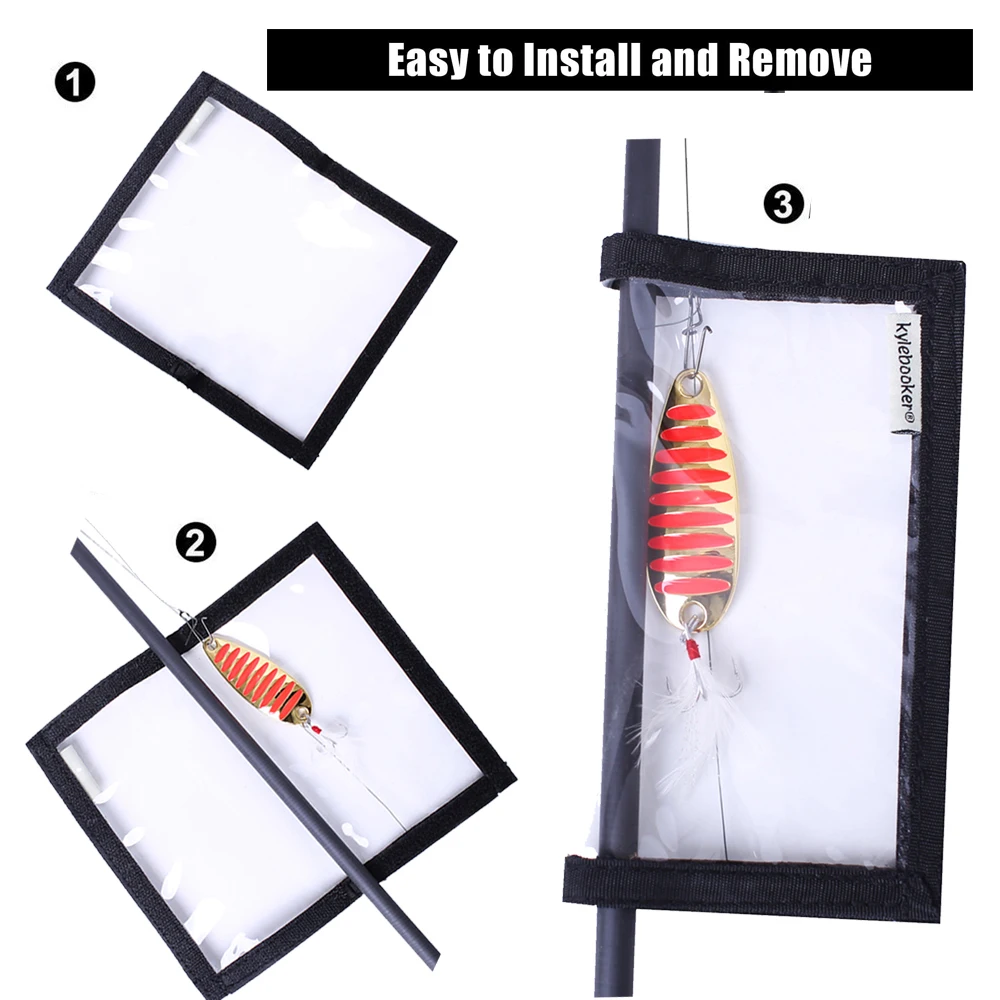 4 paquetes de cubiertas de Señuelos de Pesca, cubiertas protectoras de PVC transparente, envolturas de anzuelos para Crankbaits, cucharas, cebos giratorios - imagen 2