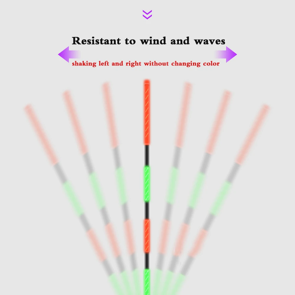 Luz de pesca flotante de decoloración, alarma electrónica de alta sensibilidad, cebo de pez, luz LED nocturna, doble uso, flotador inteligente de carpa, 3 uds. - imagen 5