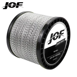 JOF línea de pesca 8 hilos 500M japonés 100% PE multifilamento mar tranquilo de agua salada de la armadura volar carpa cable de alambre