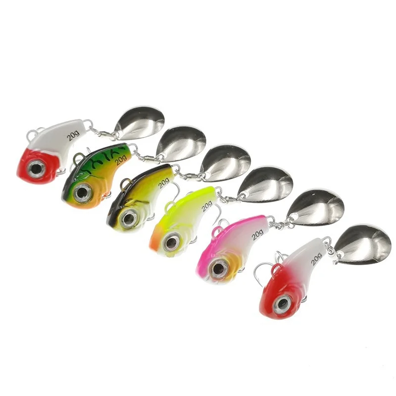 FLYSAND-señuelo de pesca de Metal Mini VIB con cuchara, anzuelos de 20G, aparejos de pesca, Pin Crankbait, vibración, Spinner, señuelo de hundimiento - imagen 2