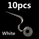 10pcs white