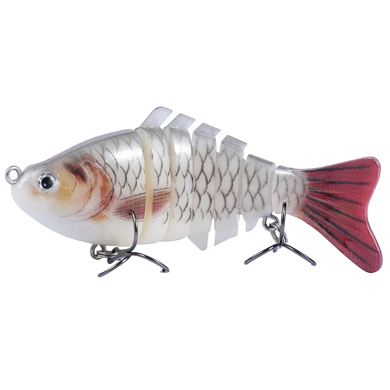 Señuelo de pesca multisección, señuelo de larga distancia, Swimbait falso, ojos 3D, Artificial, Wobbler para pesca de carpa, 1 ud. - imagen 5