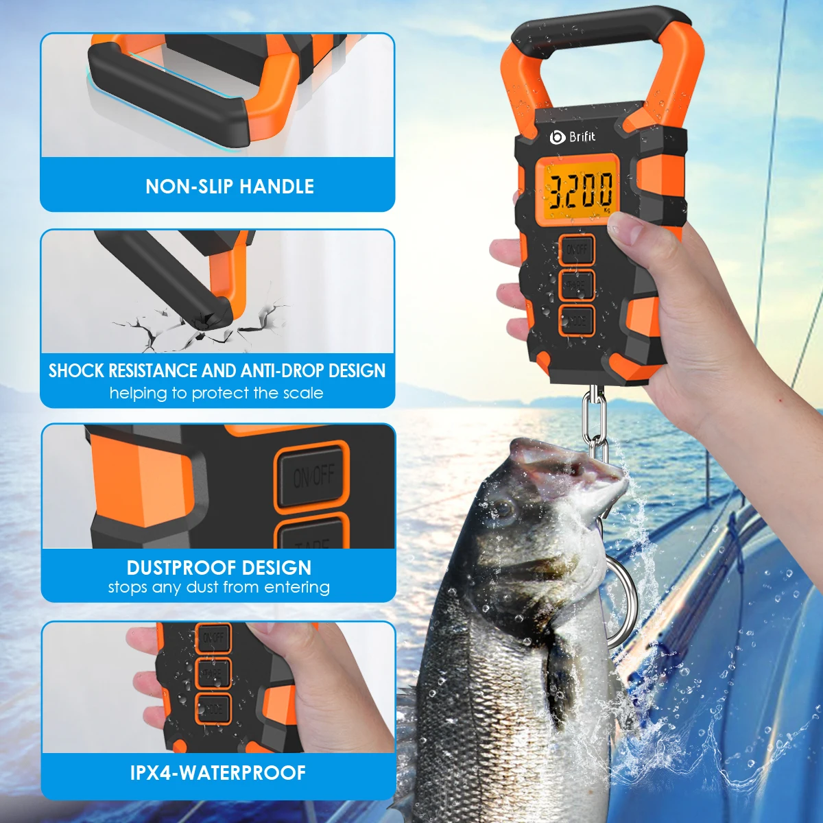 Báscula digital de pesca 50 kg - imagen 3