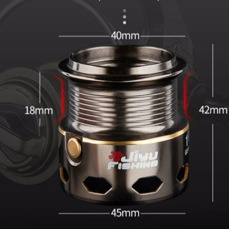 Rueda De Pesca De Metal, Micro carrete giratorio 800-1000, cuerpo De aleación De Baitcasting 9 + 1BB 5,2: 1, ligero para streaming, carrete De Pesca - imagen 5