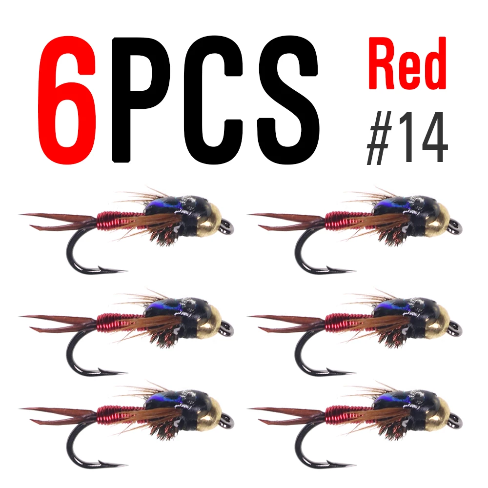 6pcs Red