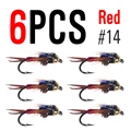 6pcs Red