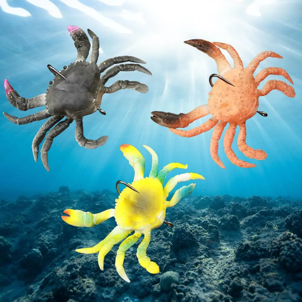 Cebo de cangrejo de PVC resistente al desgaste, cebo falso vivo anticorrosión para pesca, 10cm/40g - imagen 2