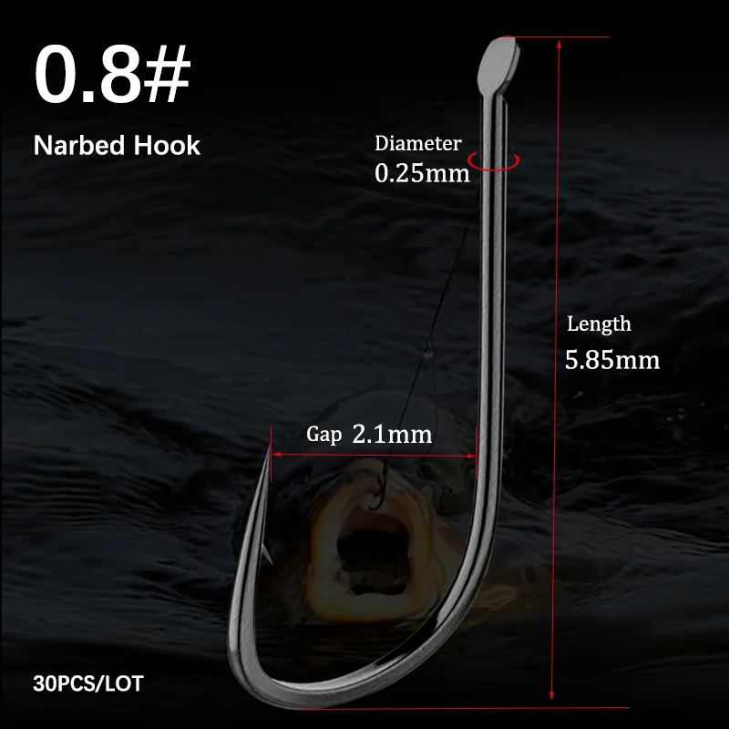 Barbed hook 0.8