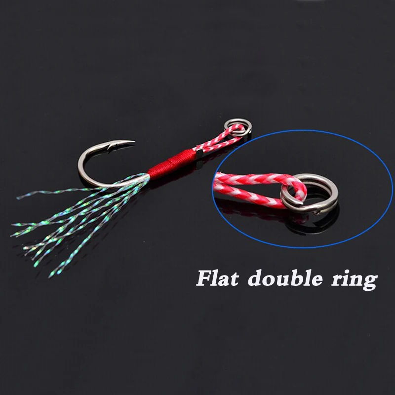 Adjunto de pesca mejorada con diseño plano de doble anillo