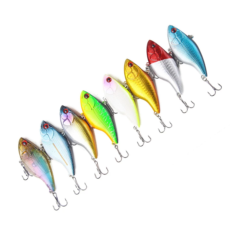 Señuelo de Pesca con vibración VIB, cebo duro de plástico Isca de 18,8g y 7cm, plantilla flotante, Wobblers Crankbait, aparejos de Pesca de mar, Lucio, 1 unidad