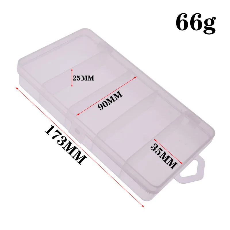 Caja de pesca con 5/10 compartimentos, accesorios de pesca, cajas de anzuelos de señuelo, almacenamiento de tijeras de cebo, caja de aparejos de pesca de alta resistencia - imagen 5