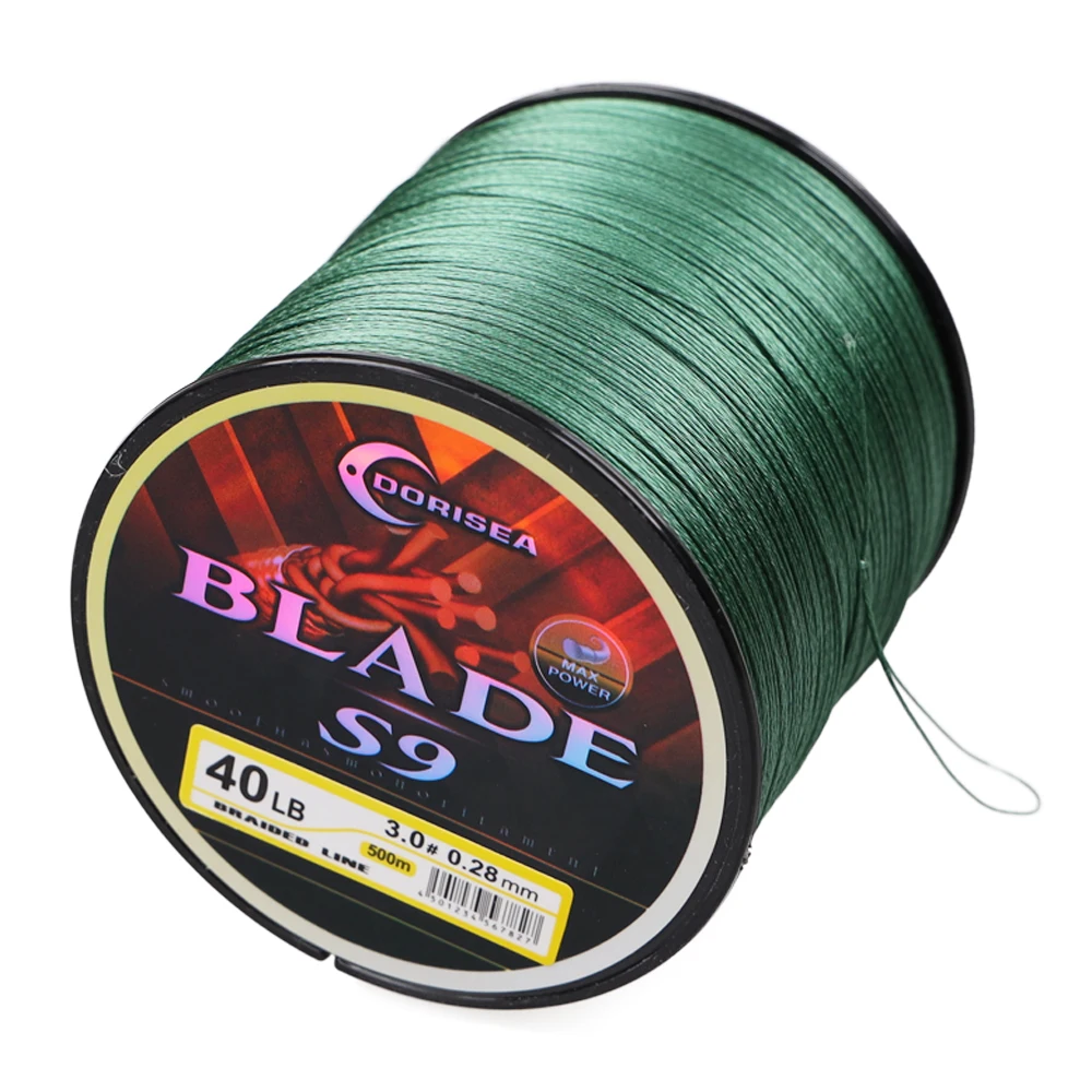 Sedal trenzado PE DORISEA Blade S9, extremo reforzado - imagen 5