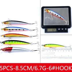 Kit Crankbaits Minnow para Lúcio – Señuelos duros de curricán